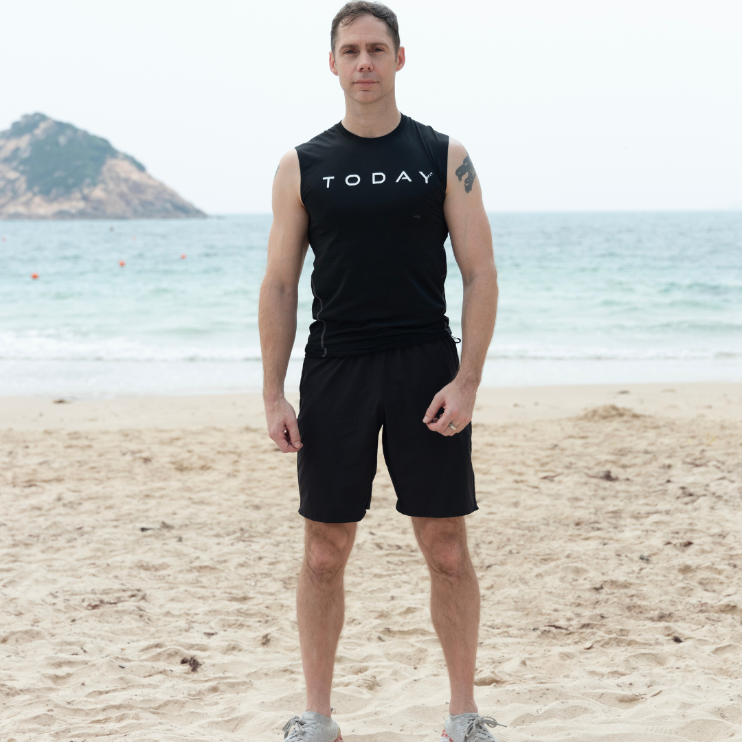 Men | Sleeveless Training Top (Black & Gray)